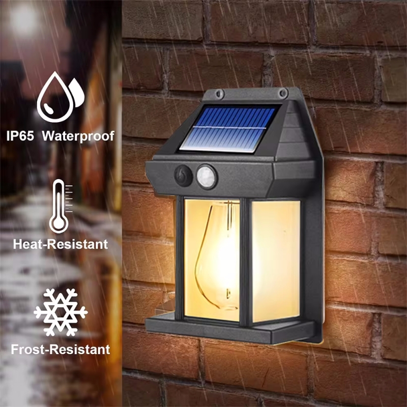 Waterproof Junction Box Solar - หลอดไฟทังสเตนสำหรับตกแต่งสวนเครื่องซักผ้าผนังเรืองแสงสำหรับไฟประดับรั้วทางเดินแสงแดดกลางแจ้งโคมไฟติดผนังพลังงานแสงอาทิตย์