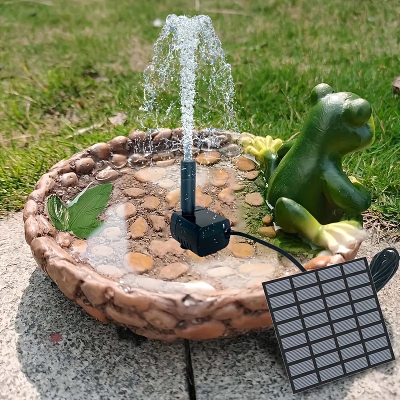 Solar Pool Pump Kit - น้ําพุพลังงานแสงอาทิตย์ 6 หัวฉีด - 1.4 W