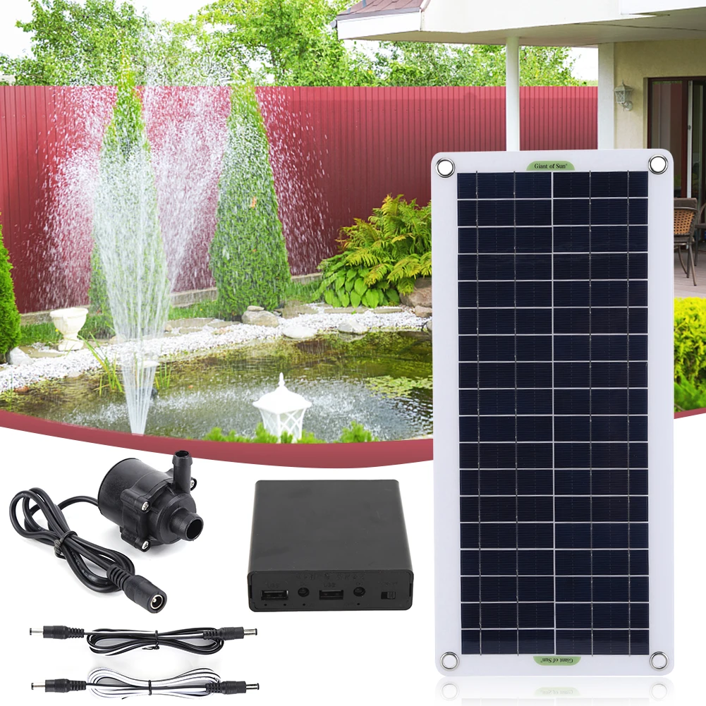 Solar Pool Pump Kit - ชุดปั๊มน้ำพลังงานแสงอาทิตย์แบบไร้แปรงถ่าน 30W 800L/H DC 18V เสียงเบา
