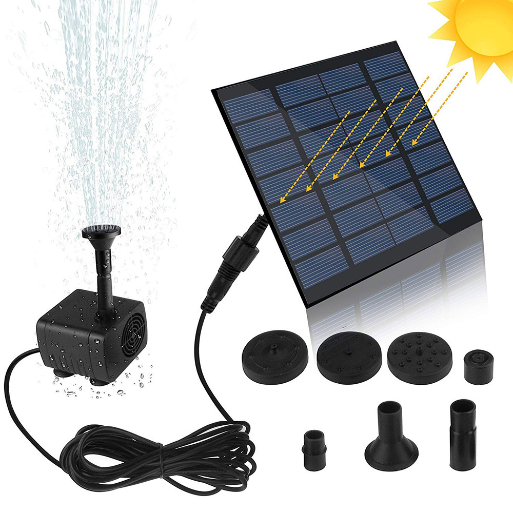 Solar Pool Pump Kit - ปั๊มน้ำพุพลังงานแสงอาทิตย์ขนาดเล็กชุดแผงพลังงานปั๊มน้ำแผงโซล่าสำหรับสระน้ำในสวน