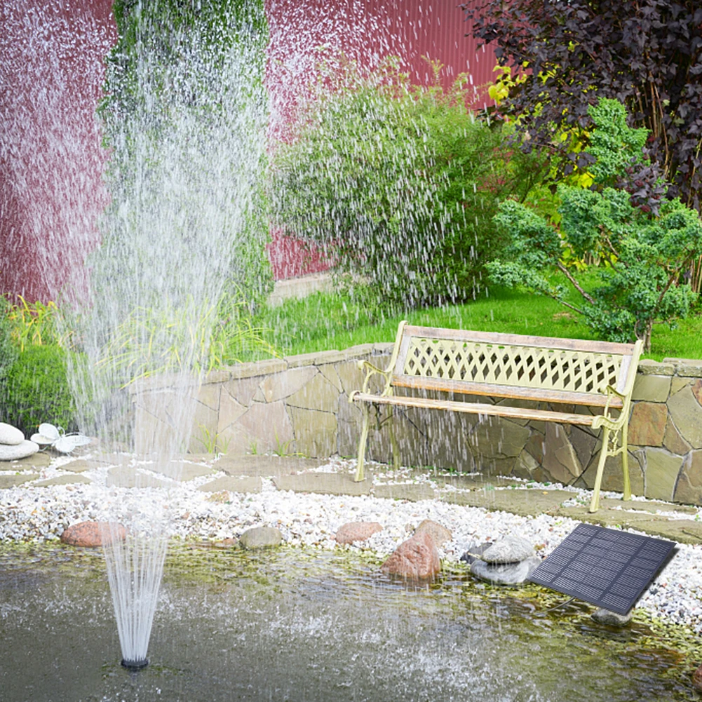 น้ําพุพลังงานแสงอาทิตย์ 6 หัวฉ - Solar Pool Pump Kit บทวิจารณ์และราคา