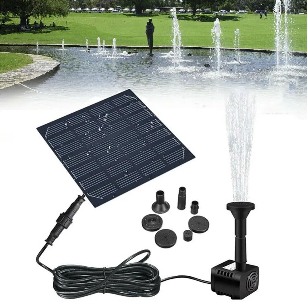 ปั๊มน้ำพุพลังงานแสงอาทิตย์ขนาด - Solar Pool Pump Kit บทวิจารณ์และราคา
