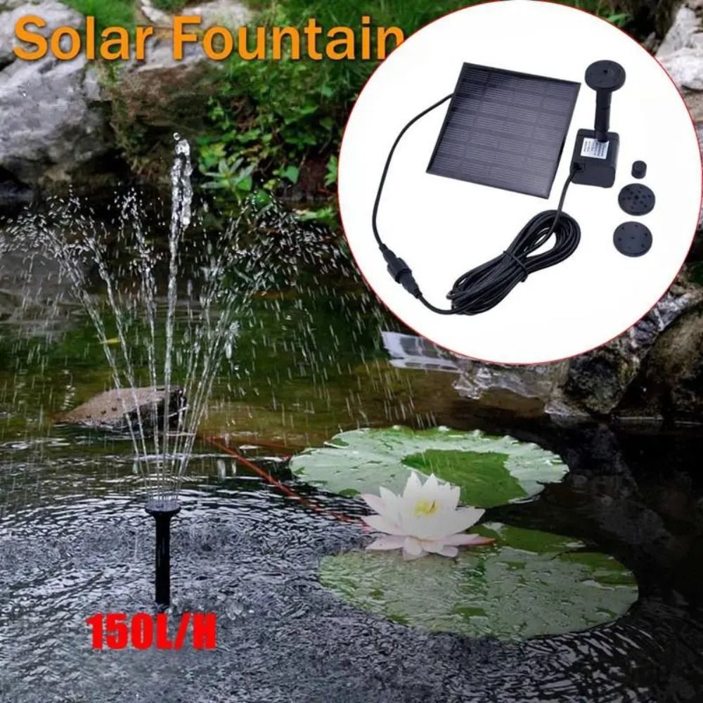 ปั๊มน้ำพุพลังงานแสงอาทิตย์ขนาด - Solar Pool Pump Kit บทวิจารณ์และราคา