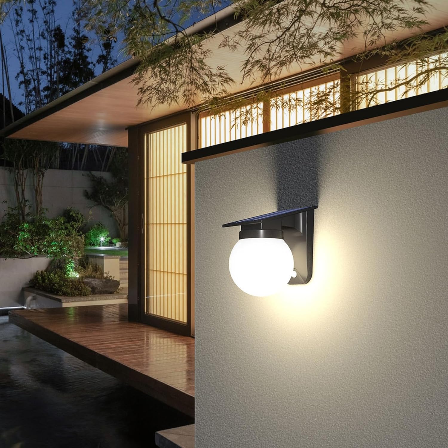 ไฟติดผนังทรงกลมพลังงานแสงอาทิต - Waterproof Junction Box Solar บทวิจารณ์และราคา