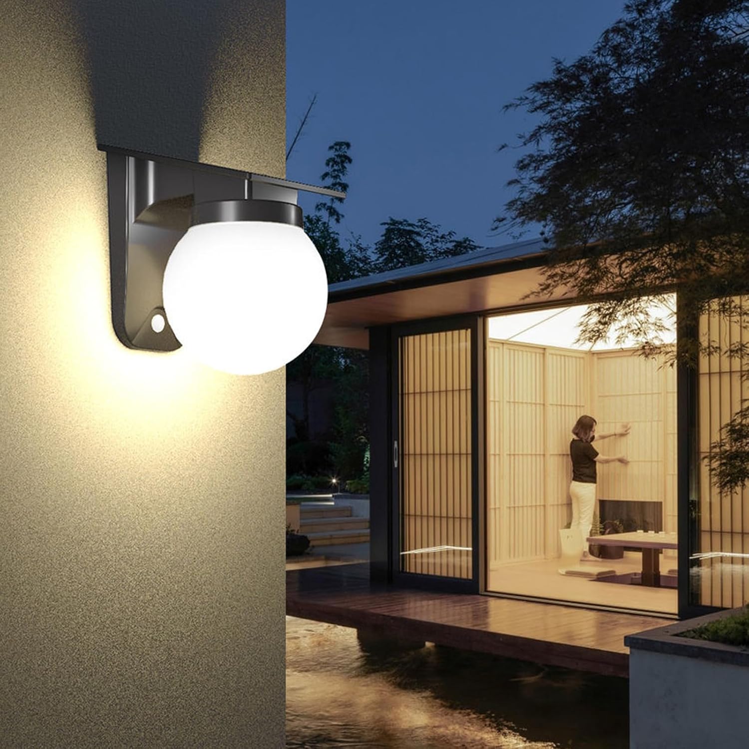 ไฟติดผนังทรงกลมพลังงานแสงอาทิต - Waterproof Junction Box Solar บทวิจารณ์และราคา