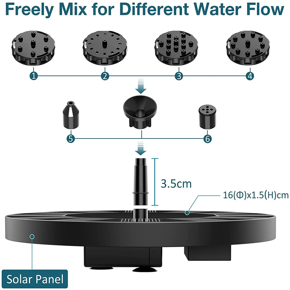 13 ซม.ลอยแผงพลังงานแสงอาทิตย์น - Solar Pool Pump Kit บทวิจารณ์และราคา