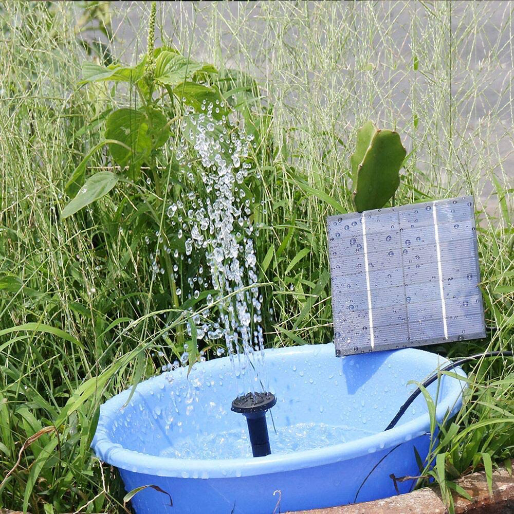 ปั๊มน้ำพุพลังงานแสงอาทิตย์ขนาด - Solar Pool Pump Kit บทวิจารณ์และราคา